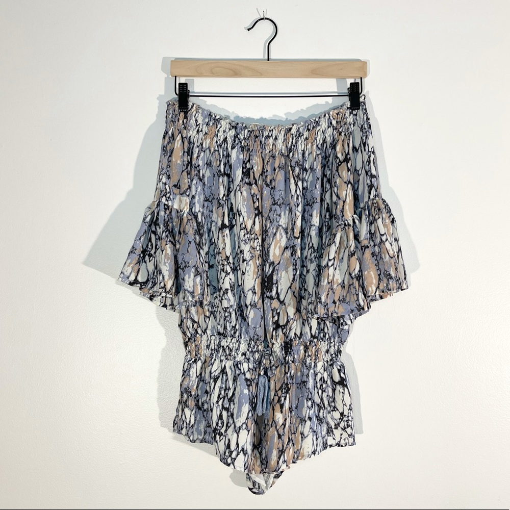 Olivaceous | Off-the-Shoulder Coverup Romper - Picture 3 of 9
